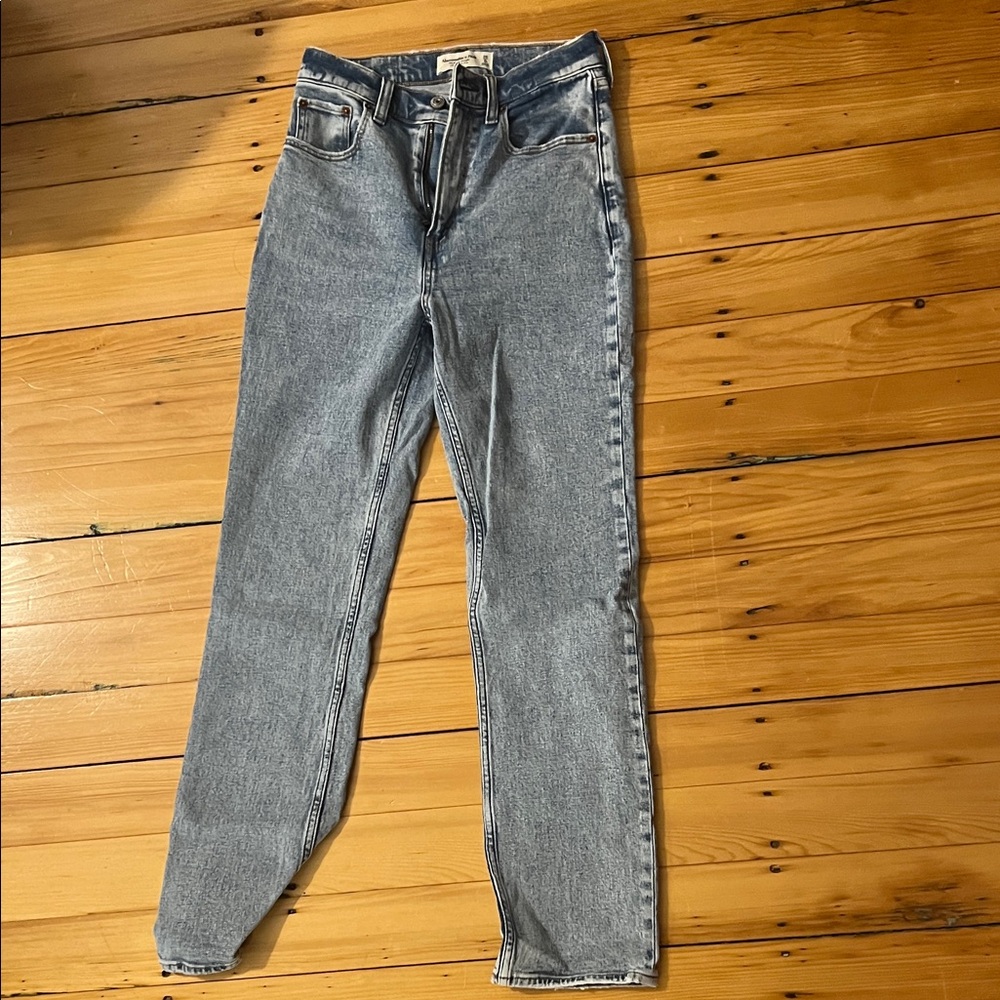 Abercrombie & Fitch Light Blue Straight Leg Jeans